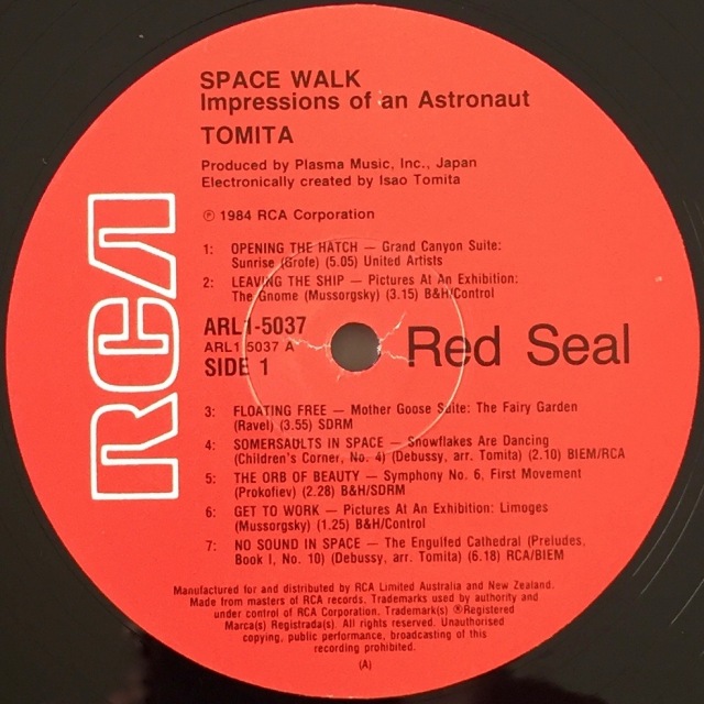 Spacewalk side 1 label