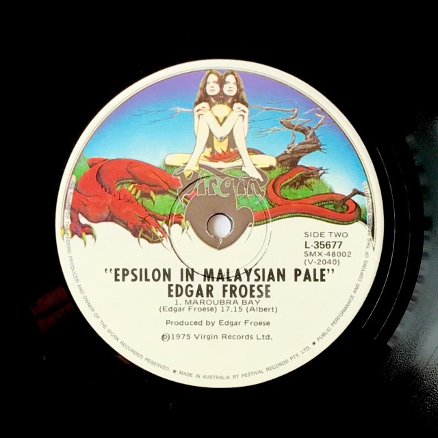Froese - Epsilon Malaysian Pale LP label Virgin